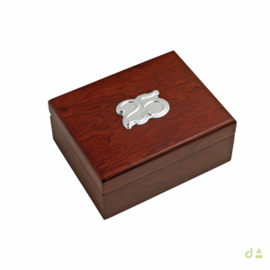 CAJA MADERA 14X11X6 C/ APLICACION  - 25 ANIVERSARIO 1