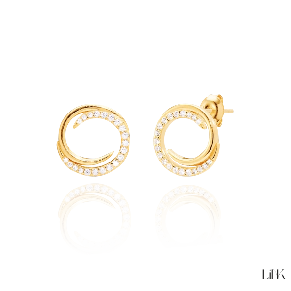 PENDIENTES C/ CIRCONITAS DORADO 2