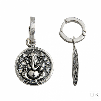 PENDIENTES LINK WORLD ENERGY STYLE GANESHA - RODIO 1