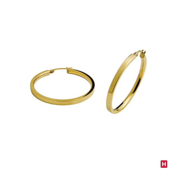 Argolas Hassu Glam Rock Golden 1