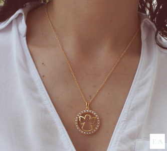 COLLAR EN PLATA CON ANGEL 2
