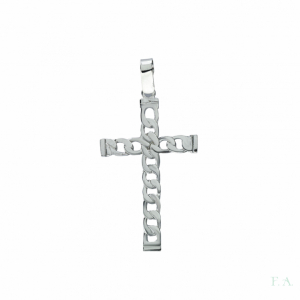 CRUZ EN PLATA 4CM 1