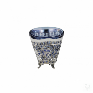 Salt Holder w/ Blue Crystal - H.-6.5cm 1