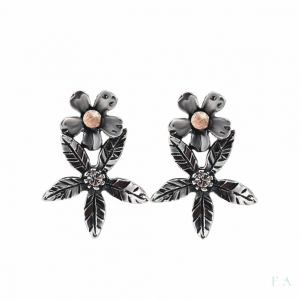 Studs FA Marcasite - Flowers 1