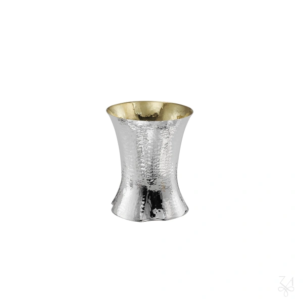 STERLING SILVER RELIGIOUS KIDDUSH-CUP VENEZIA H.8,5 HAMMERED 1