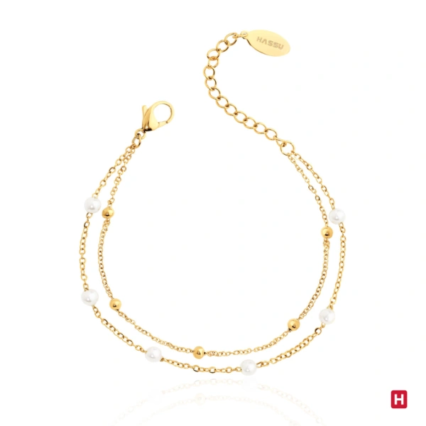 Bracelet Hassu Double Golden 1