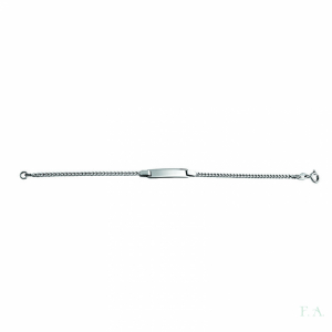 PULSERA COM CHAPA EN PLATA 1