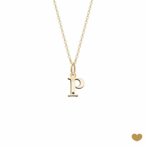 Colar Passion Gold 19.2k - Letra P 1