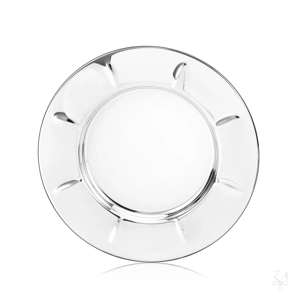 STERLING  SILVER PLAIN PLATE ZURICH D.16.5 CM 2
