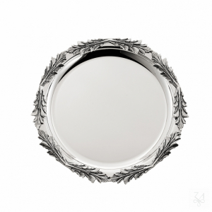 Kiddush Plate D.-21cm - Mod. Acanthus Leaf 1