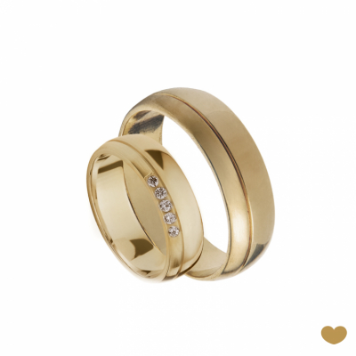 Aliança Passion Gold 19.2k - 6.3 mm 2