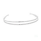 TIARA ESTRECHA EN PLATA  CON CIRCONITAS 1