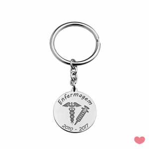 LLAVERO EN PLATA -PERSONALIZABLE PROFESIONES 7