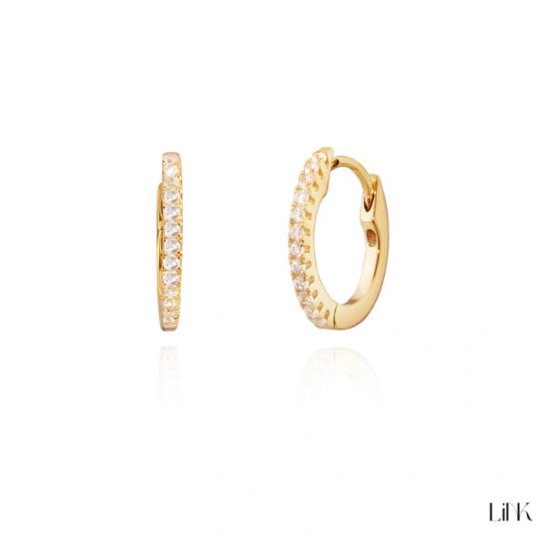 PENDIENTES LINK - PIEDRA BLANCA 1