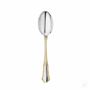 STERLING SILVER DESSERT SPOON GOLDEN BA 1