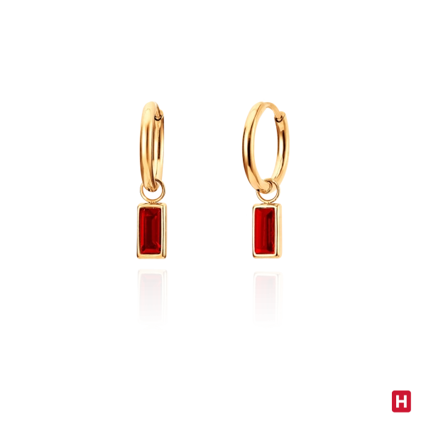 Argolas Hassu Golden - Red 2
