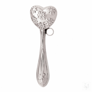 Baby Rattle - Mod. Heart with Flowers 1