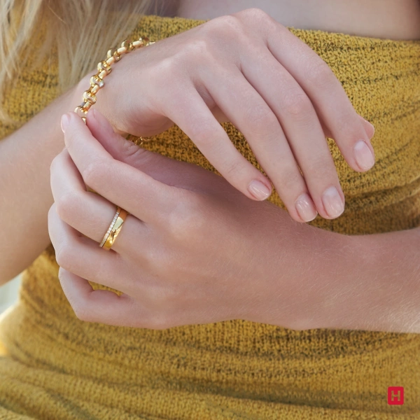 Set Alianças Hassu Urban Golden 4