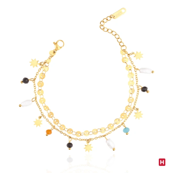 Bracelet Hassu Charms Golden 1