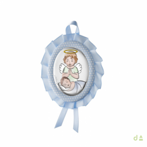 MEDALLA DE CUNA 13CM ANGEL C/ MUSICA CELESTE 1