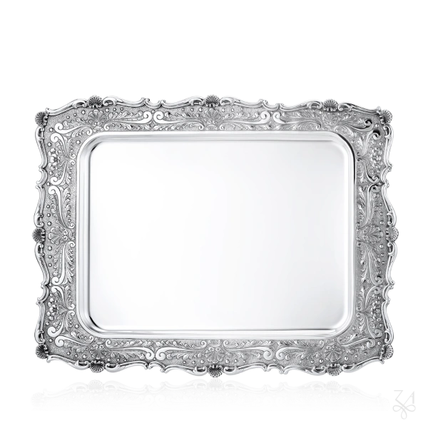 STERLING SILVER TRAY RECTANGULAR 51X40 CM 3