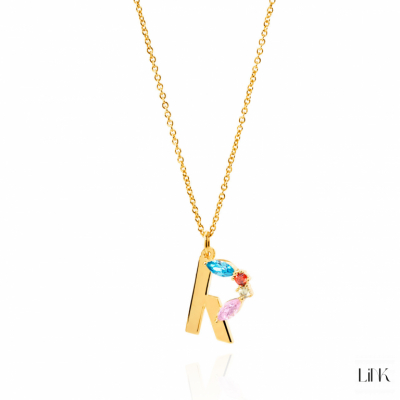 Necklace LINK - Letter R 1