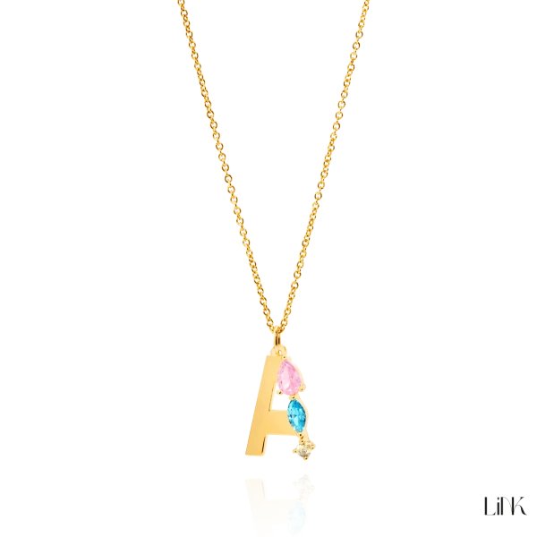 Necklace LINK - Letter A 1