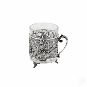 Tea Cup w/ Grid and Crystal 1