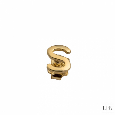 Piercing Link Golden Fun Style - Letter S 1