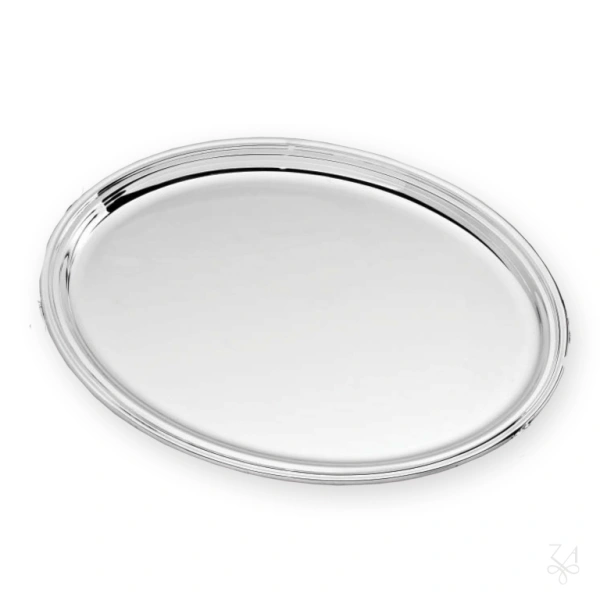 Oval Tray - Model Inglese - 36x26cm - Without Handles 1