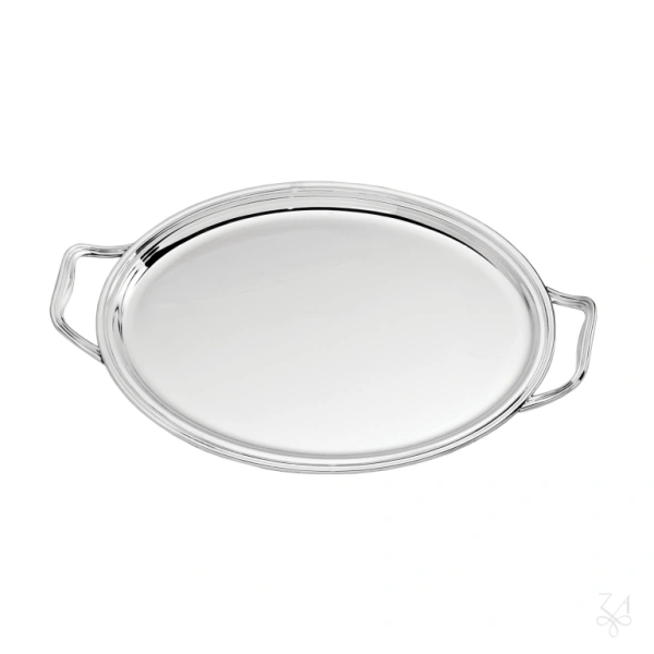 Oval Tray - Model Inglese - 39x29cm - With Handles 1