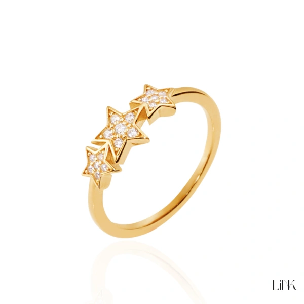 ANILLO CIRCONITAS DORADO 1