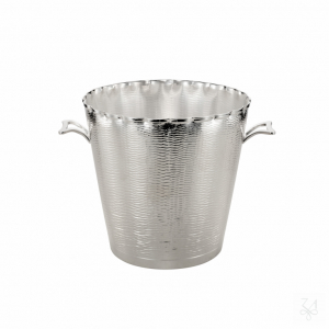 Champagne Bucket  Hammered "Beat-Cut" - H.-22cm 1