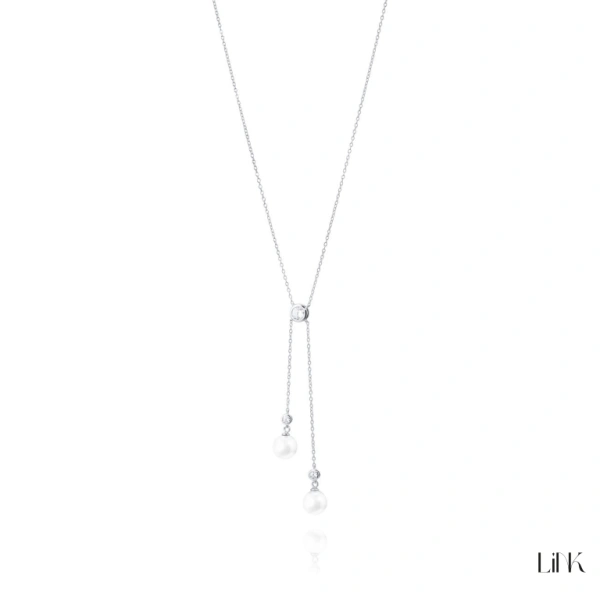 Colar FA com Zircónias e Pérolas 1