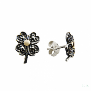 Studs FA Marcasite - Clover 1