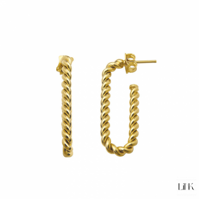 Hoops Earrings Link Trendy Style 1