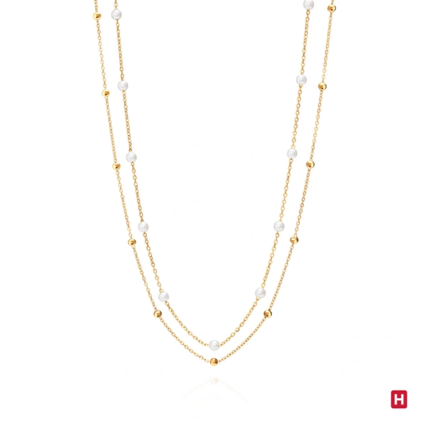 Necklace Hassu Double Golden 1