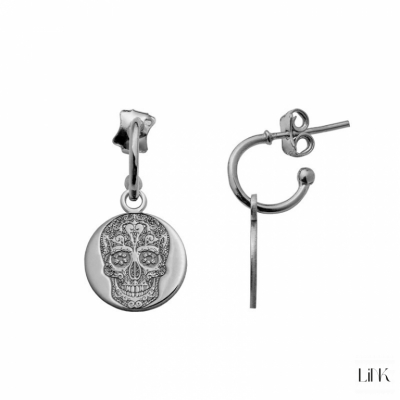 Hoops Earrings Link Misty Style - La Catrina 1