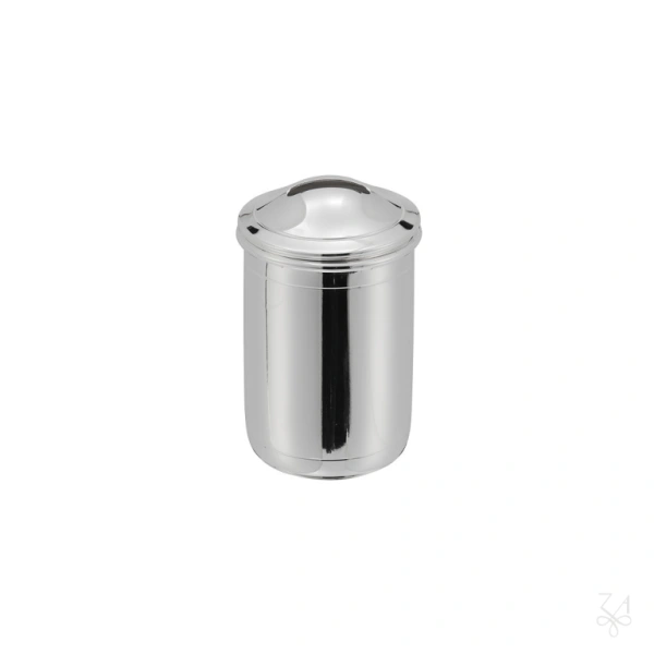 STERLING SILVER RELIGIOUS PIGGY BANK ROUND BOX H.10 1