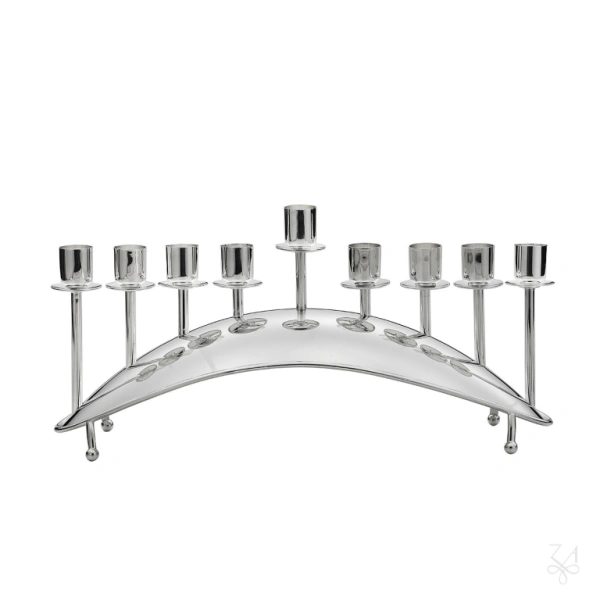 STERLING SILVER DESIGN MENORAH 1