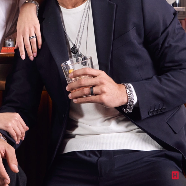 Wedding Ring Hassu Carbon Lovers I 4