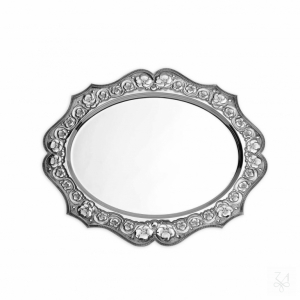 Oval Scalloped Tray - Mod. Violet 1