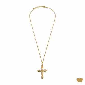 Colar Passion Gold 19.2k - Cruz 2