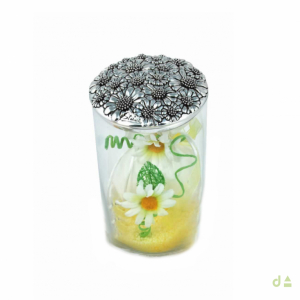 CRISTAL/ TAPÓN MARGARITAS H10CM 1