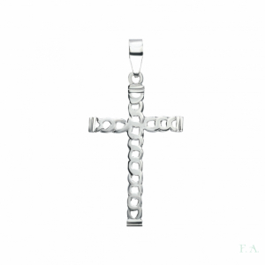 CRUZ EN PLATA 4.5CM 1