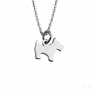 COLLAR EN PLATA - MOD. PERRO 1
