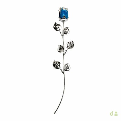 BIBELOT ROSA COLOR AZUL 30CM 1