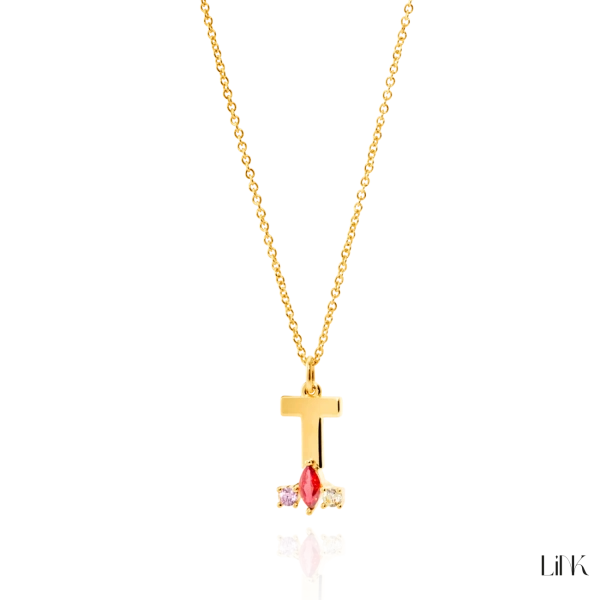 Necklace LINK - Letter I 3
