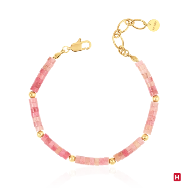Pulseira Hassu Golden - Pink 2