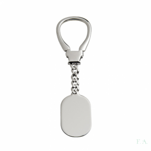 LLAVERO OVAL EN PLATA 1